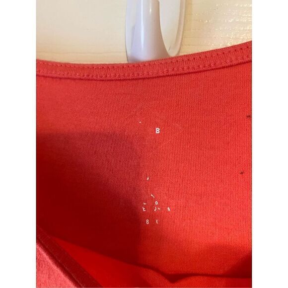 St John’s Bay Lace Trimmed Orange Tee 1X - Picture 4 of 10